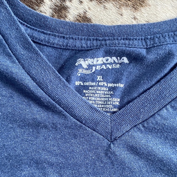 Arizona Jean Company Blue V-Neck Tee - Picture 2 of 2